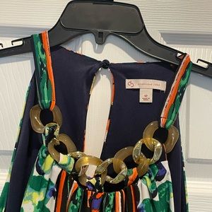 CB Established in 1962 patterned tank dress.